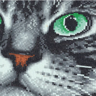 Preview: Diamond Painting Kissenbezug Katze